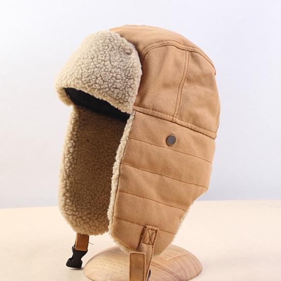 Bomber Hats Windproof Warm Keeping Thickened Cycling Skiing Ear Flap Snow Hats for Winter