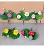 Artificial Lotus Flower with Single Stem and 7 Branches for Landscaping and Photography Props