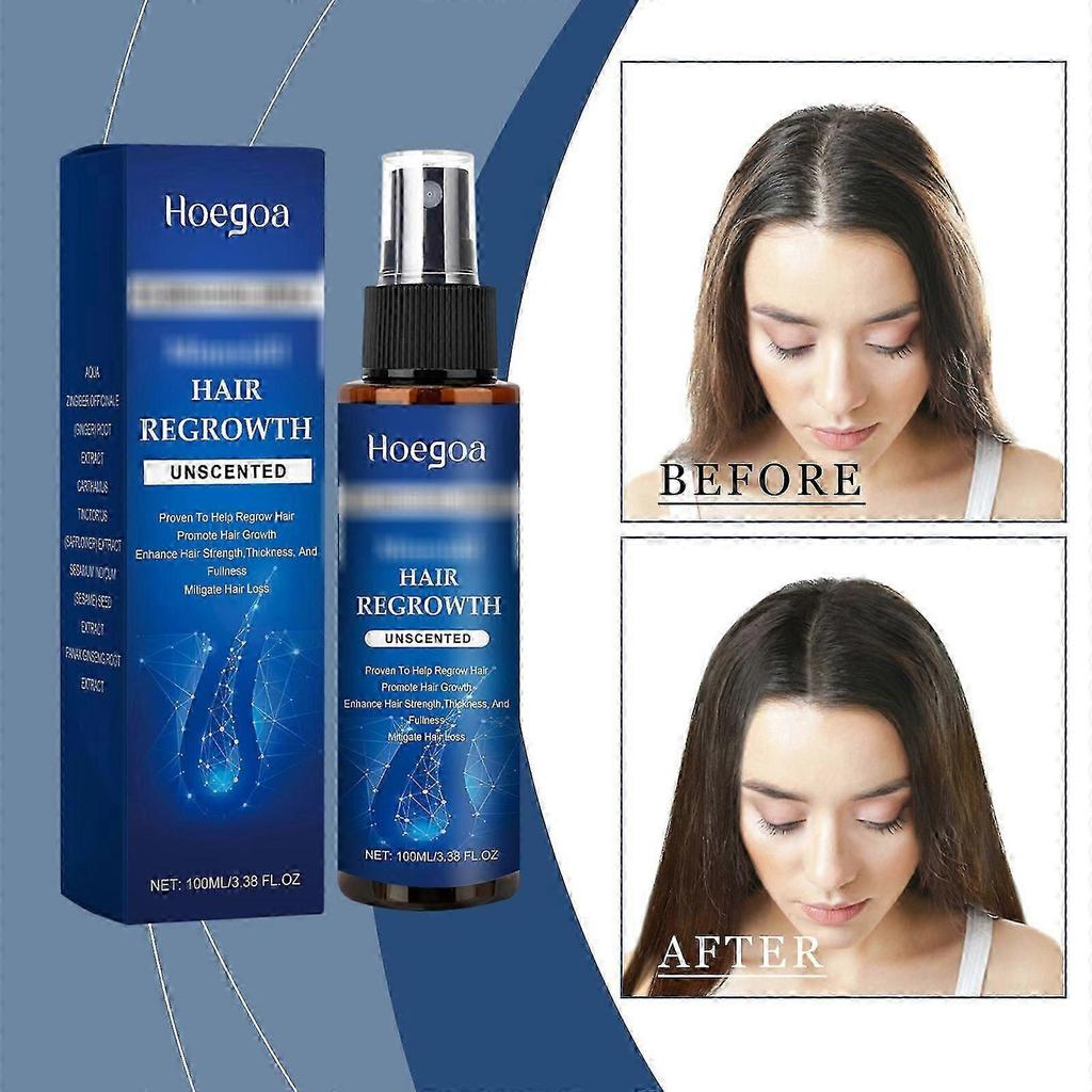 Hoegoa Hair Essence Spray Repairs Dry Frizzy Glossy Smooth Scalp Moisturizing Hair Essence