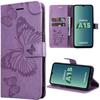Protective Case - Samsung - Galaxy A15 - Purple - Shockproof - Butterfly Pattern