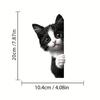 Cute Funny Peeking Cat Waterproof Sticker Self-adhesive Vinyl Decal for Car Window Laptop Skateboard Luggage