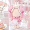 Plush Toy Clothes Chinese Style Bun Hairstyle Frill Dress Set for 10cm Plush Toys Pink Perfect for Fan Activities G.triger - & - - - TGMC-1321 [Item]