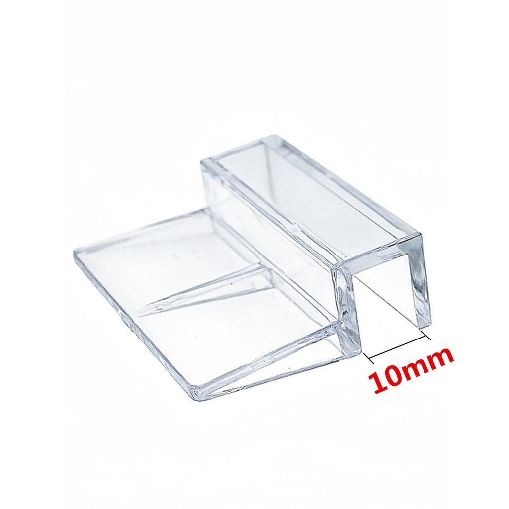 10Pcs Set 5-12mm Acrylic Fish Tank Lid Cover Support Holder Bracket Clip Aquarium Top Cover Bracket Aquarium Cap Support Rack