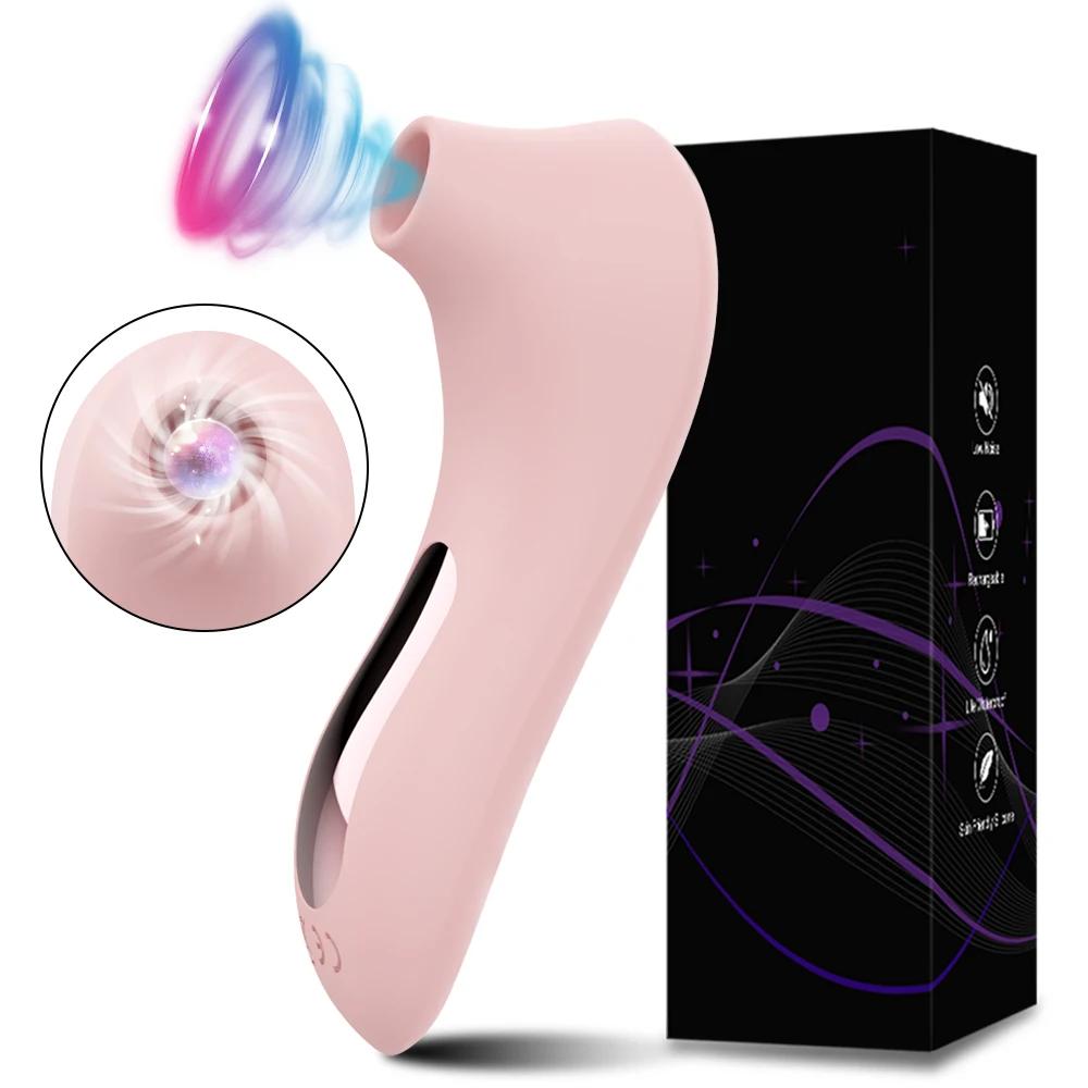 Adult Supplies Sucker Clitoris Sucking Vibrator Female Clit Oral Stimulator Nipple Vagina Sex Toys for Women Masturbator Product