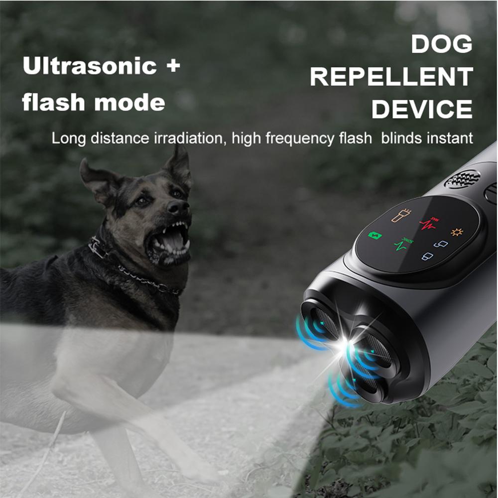 Portable Ultrasonic Dog Repeller High Quality Anti Barking Training Device Rechargeable Dog Deterrent Dog Trainer for Outdoors