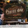 Custom Vintage Coffee Metal Sign for Man Cave Garage Decoration