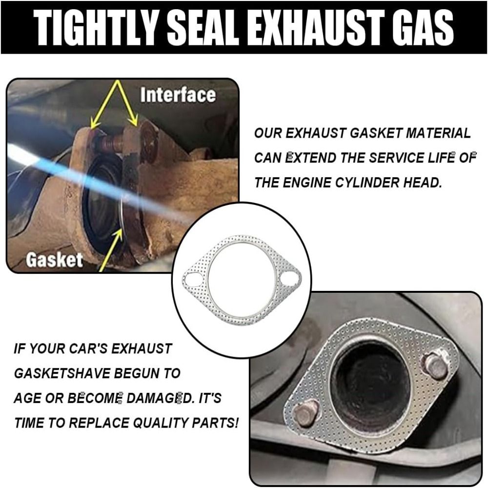 with Bolts Car Exhaust Gasket Set Heavy Duty Exhaust Flange Repair Kit Truck