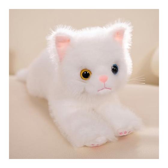 Brown tabby calico cat stuffed toy, animal, gentle touch, children, black cat, white cat, gift, present, cat, realistic feel, sewn wrapping, body