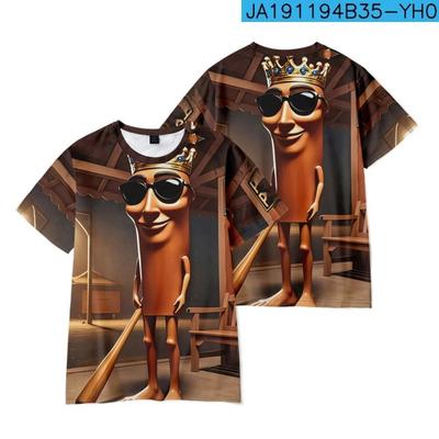 T-shirt con Stampa Cartoni Animati Abbigliamento Sportivo Traspirante per Bambini Ragazzi Vestiti 3D