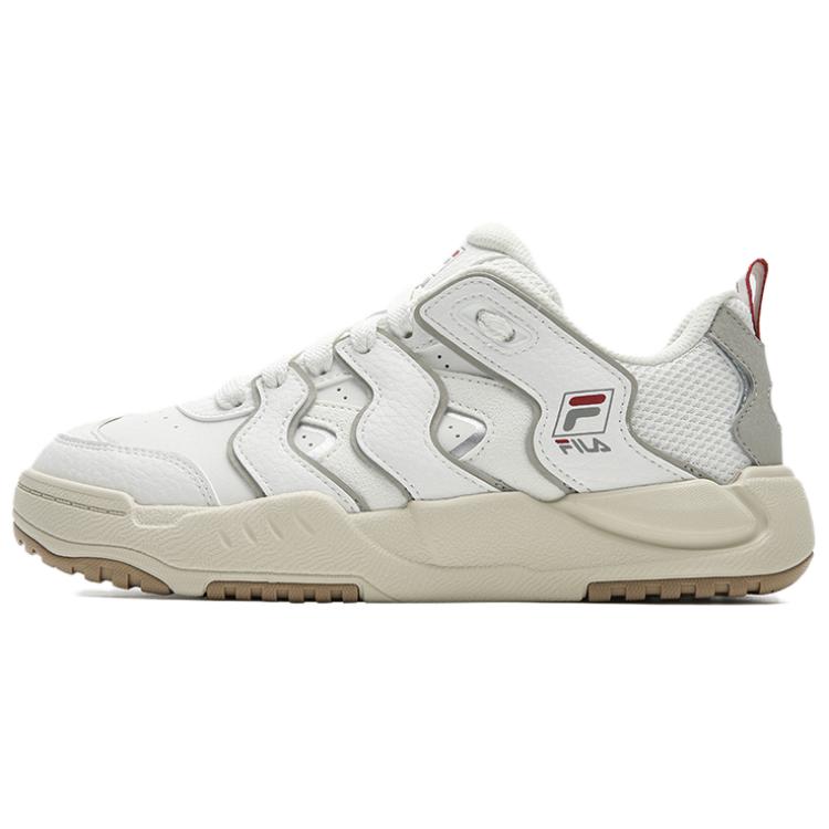 Fila BRACE Abrasion Resistant, Lightweight, And Breathable Low Top Skateboard Shoes Women's Star White F12W542201F-SI