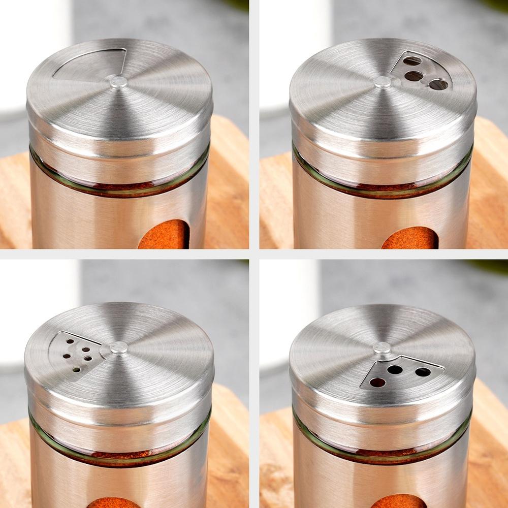 Kitchen Spice Container with Sieve Spice Jar Glass Sieve 100 Ml
