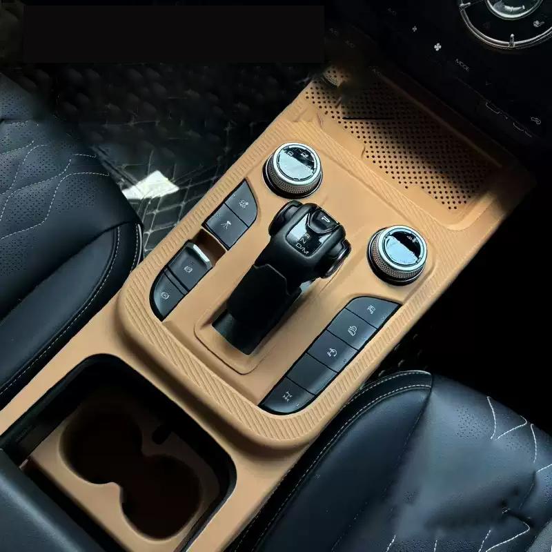 For Great Wall GWM WEY Tank 300 2024 2025 Silicone Protective Pad for Car Central Control Gear Shift Panel