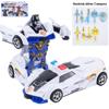 Children's Deformation Toy Car - One-Key Inertia Impact Puzzle Vehicle