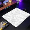PC Small Keyboard Table Mats Mouse Pad Locking Edge Black and White Strata Liquid Mausepad Computer Mat Art Gaming Office Rug