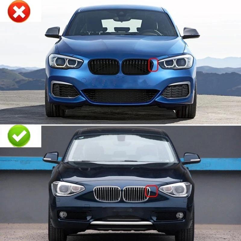 For BMW 1 Series F20 F21 116i 118i Grille Car Front Grill Kidney Grilles Gloss Black Racing Grill 2011-2014 Accessories