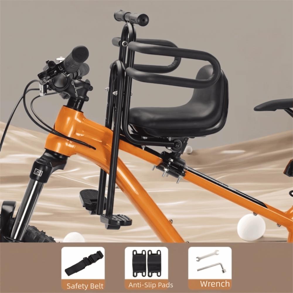 Scaun Copil Bicicletă Montat în Față Siguranță Completă Scaun Copil Bicicletă de Munte Utilizare Bicicletă Pliabilă