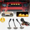 Smoked Lens Amber LED Front Grille Running Lights Raptor Style For Ford F150 3x
