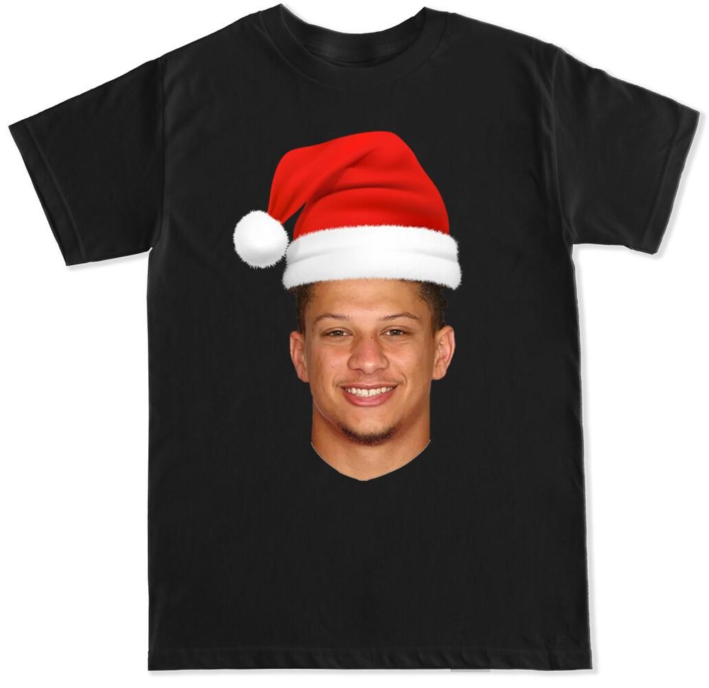 SANTA MAHOMES PATRICK CHIEFS KANSAS CITY FOOTBALL QB QUARTERBACK MENS T SHIRT Unisex T-Shirt XXXXL
