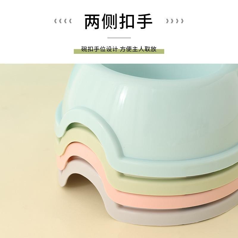 Macaron Color Double Pet Bowl For Cats Anti Slip Auto Water Feeder