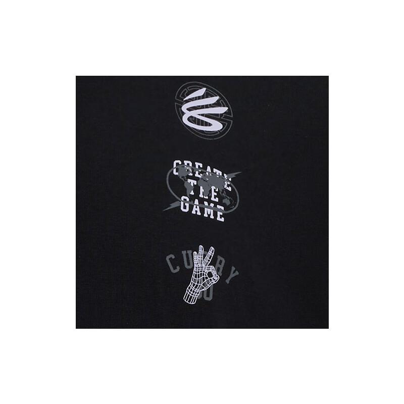 Under Armour Curry China Tour Series Printed Pattern Simple Basketball Short Sleeve T-Shirt Men Tops Black 6001849-001