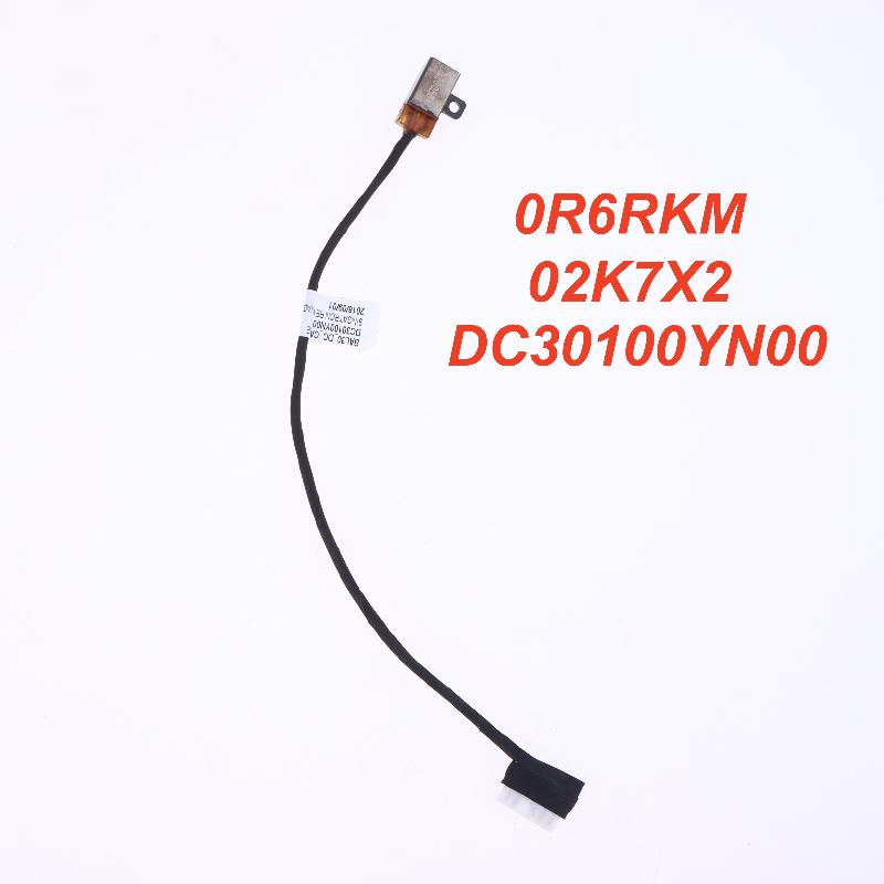1Pcs Power Jack Cable Laptop Parts For Inspiron15 5565 5566 5567 5570 5575 17 5770 5775 5765 5767 P66F 0R6Rkm 02K7X2 Dc30100Yn00