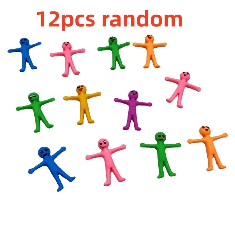 12 шт. Кукла-эмодзи из ТПР, мягкая резина, злодей, игрушка-антистресс, складная и растягивающаяся кукла-антистресс, игрушка со звуком сжатия