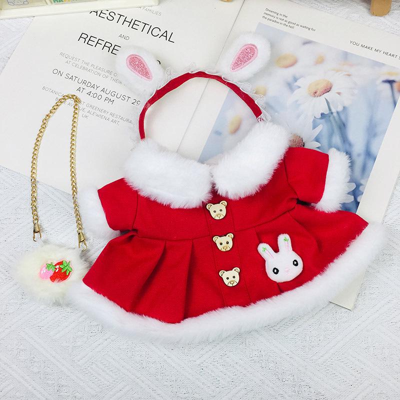 Medium 30cm Handmade Doll Clothes for Jointed Bear - S Size Belle Lulu Outfit Gift for Girls