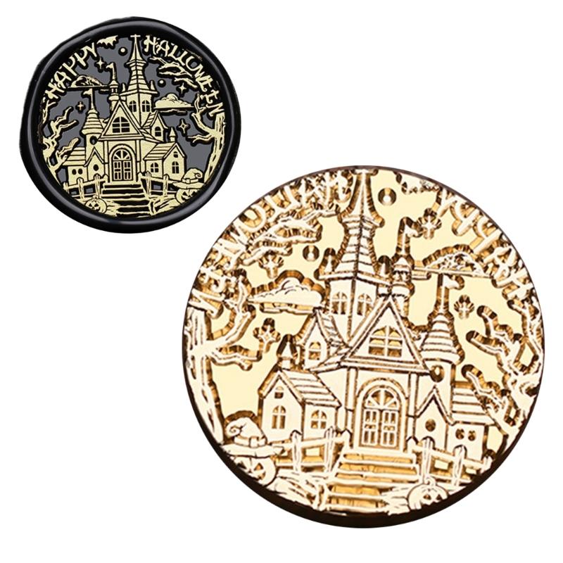 Pumpkins Sealing Wax Stamp Halloween Series Wax Seal Stamp Brass Head Seal Stamp for Scrapbooking Invitations Decoration