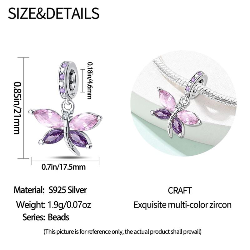 Copper Craft Flower Blue Purple Butterfly Style Sunflower Charms Dragonfly Safety Chain Fit 4Mm Aperture Bracelets Diy Jewellery