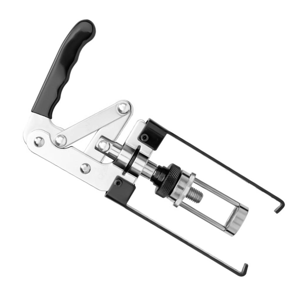 Car Overhead Valve Spring Compressor Tool with Adjustable Reach and Automatic Locking for Easy Valve Spring Replacement