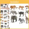 Conjunto de Modelo Animal Sul-Africano de PVC Realista Incluindo Zebra Leão Hiena Rinoceronte Búfalo Elefante