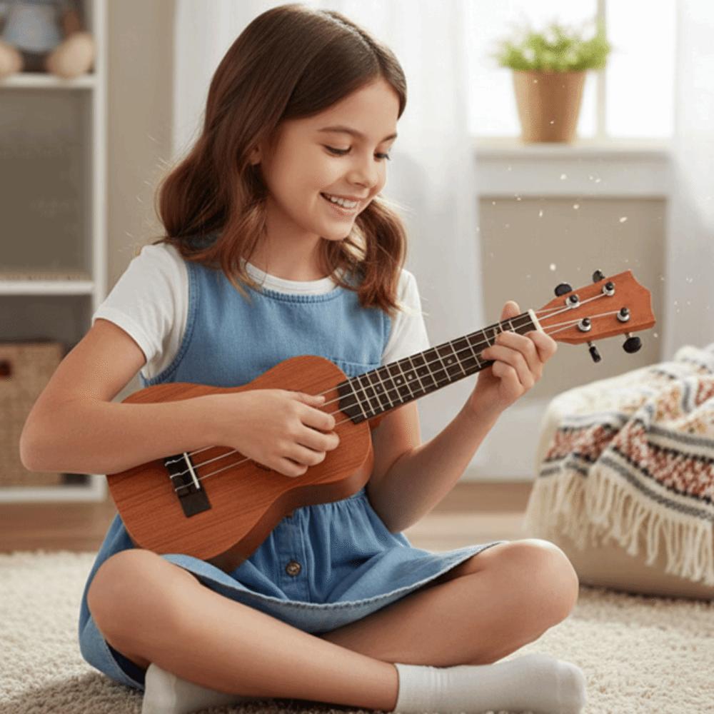 4 Strings Simulation Ukulele Toy Adjustable Knob Kids Musical Toys Beginners
