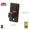 MAURER - Adhesive Sheer/Curtain Hook Brown (Blister 2 Pieces)