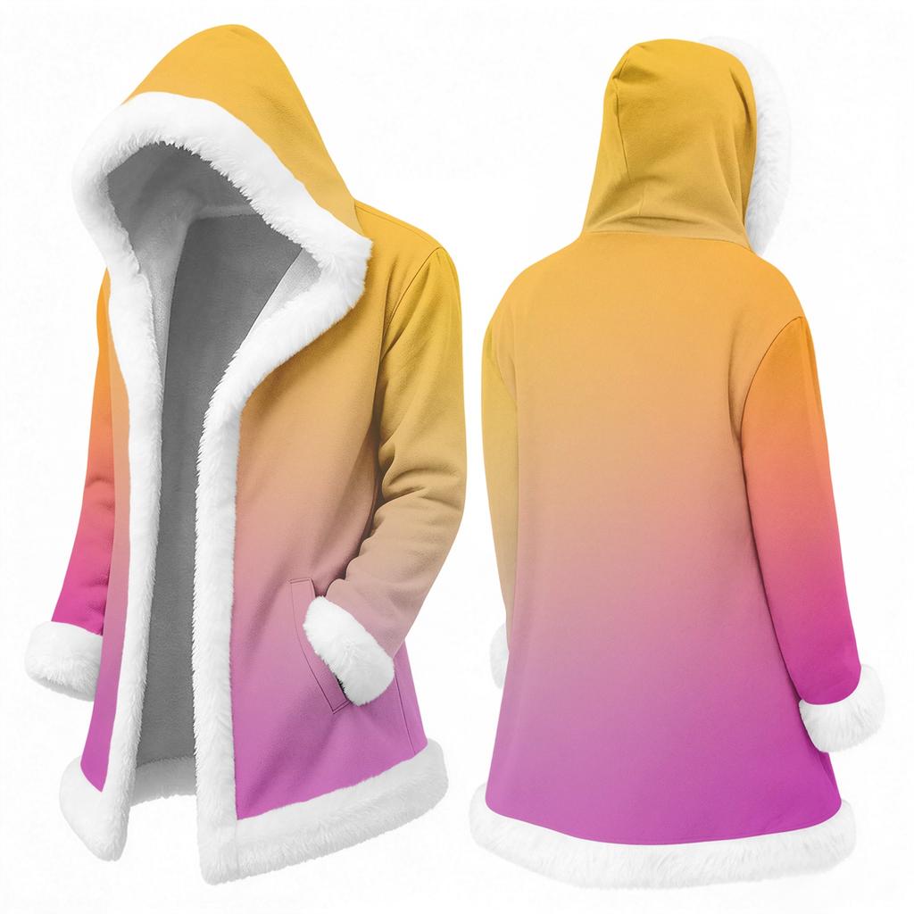 Men's Casual Gradient Print Jacket for Fall and Winter Outdoor and Everyday Wear