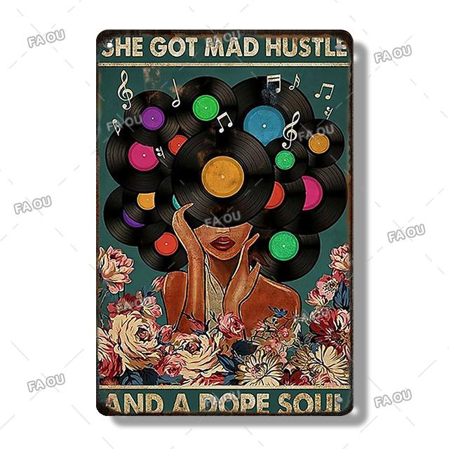 

Виниловая пластинка декоративная тарелка музыка танцор ретро картина оловянный металлический знак плакат доска кафе кинотеатр домашний декор на стену эстетический подарок 7.8X11.8inch