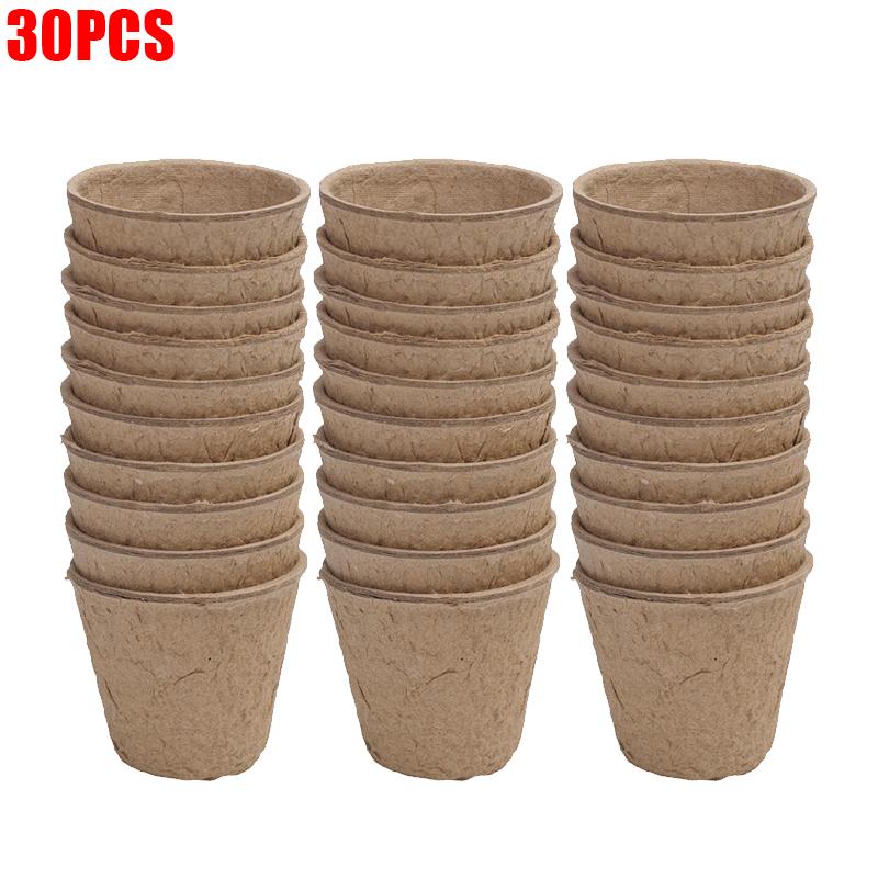 Biodegradable Seedlings Pots Garden Plant Nursery Pot with Drainage Holes Flower Vegetable Seed Starting Trays Gardening Tool
