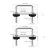 Weatherproof Car Roof Rack Metal Clamping Bracket Rack Non Slip Design for Long Distance Travel Preventing Load Slippage