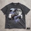 Three Tapirs Retro Mond T-Shirt, Lustiges Seltsames Tier Grafik-T-Shirt, Vintage Galaxie Wildtier Shirt, Einzigartiges Tapir-Liebhaber Geschenk Top, Comfort Colors