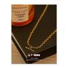 18K Gold Plated Korean Retro Curved Chain Necklace with Emerald Zircon for Women (Autumn/Winter)