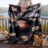 Warm Flannel Throw Blanket,Jujutsu Kaisen Lightweight Cozy Blanket For Bed Sofa And Daily Use