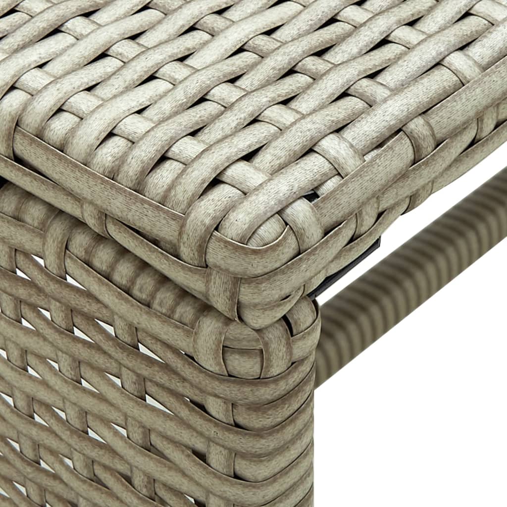 Coffee Table Beige 70*40*38 cm Poly Rattan