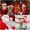 Funny Christmas Cosplay Props Festival Party False Beard Santa Mustaches Curly Wigs Santa Wig