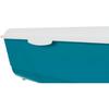 Bac à litière - Trixie - Classic - Couleur pétrole/blanc - Dimensions 37x15x47 cm - Bord amovible