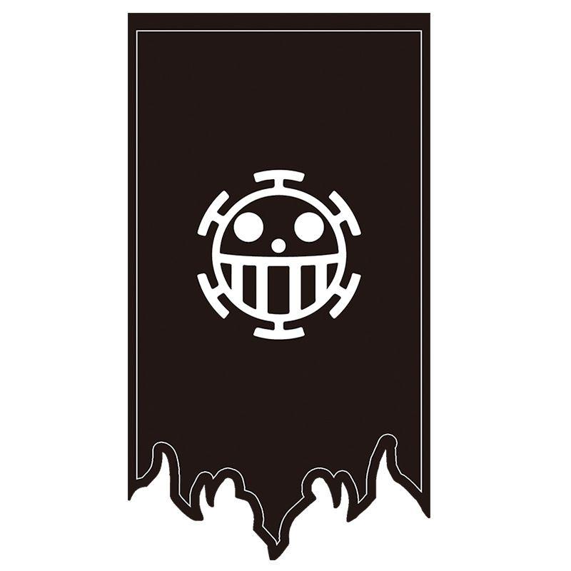70*125cm One Piece Anime Flag Luffy Chooper Law Cosplay Polyester Cartoon Party Pirate Ship Flag Sign Home Decor Accessories