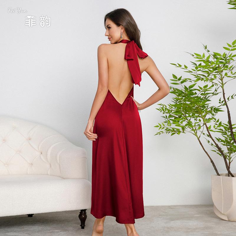 French Dinner Dress Dress High-end Light Luxury Neck Dress Women's High-end Halter Dress Multi-color Optional 888