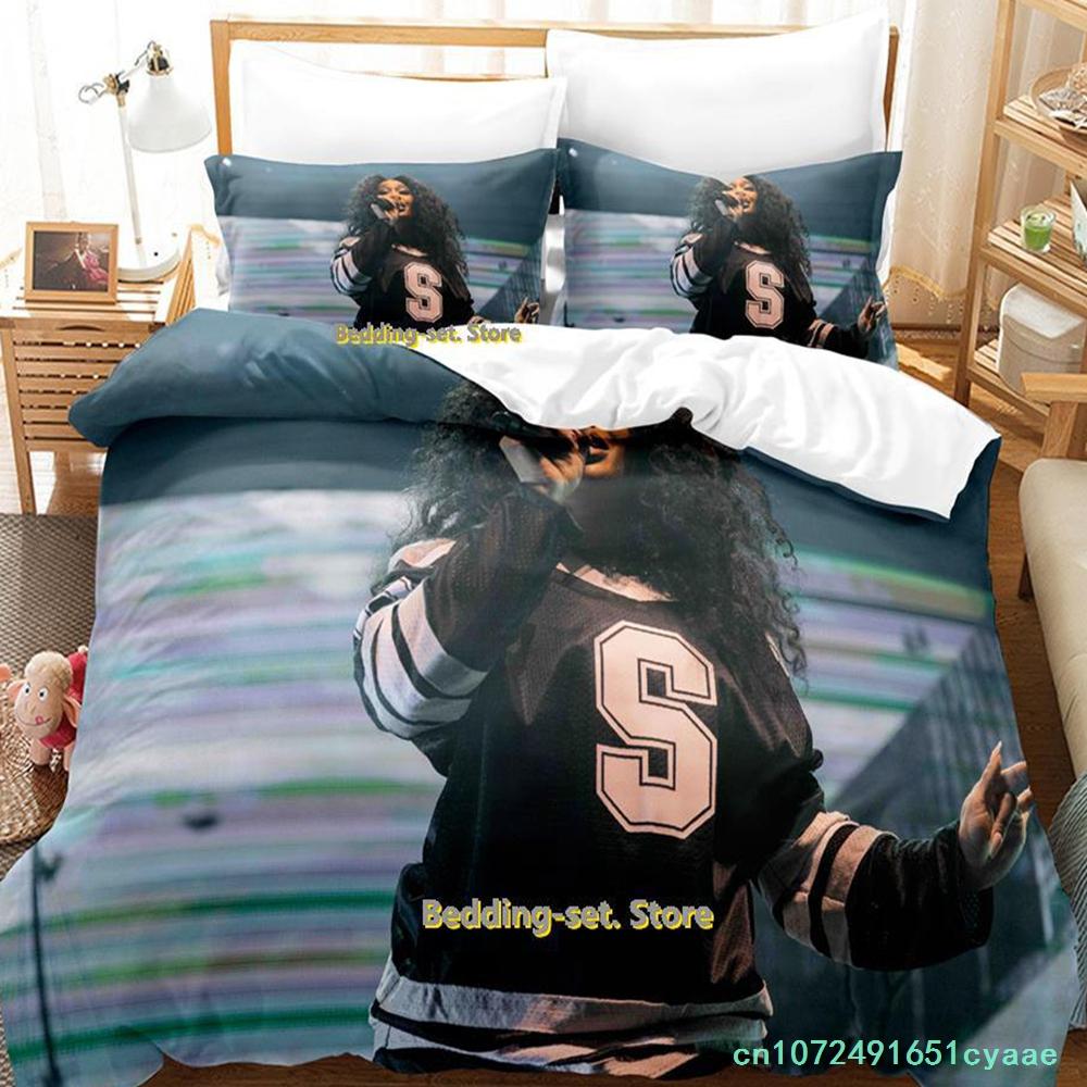 Popular SZA Bedding Set Single Twin Full Queen King Size Bed Set Adult Kid Bedroom Duvetcover Sets Anime Parure De Lit Bed