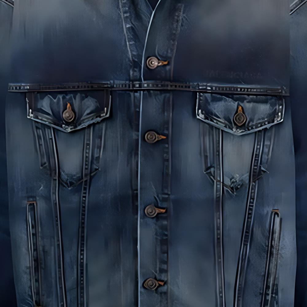 Balenciaga Denim Jacket Men's Blue 671889TJW754021