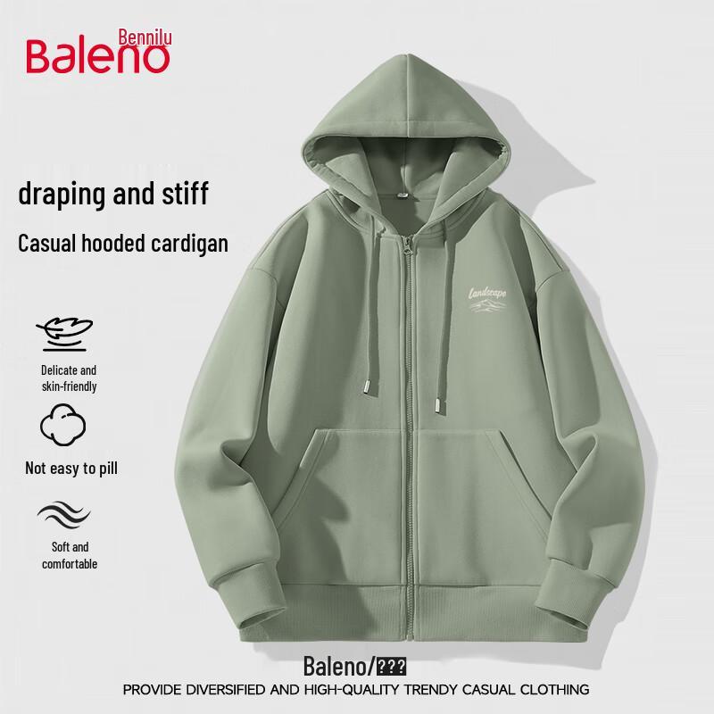 Baleno Men's Casual Knitted Hooded Cardigan