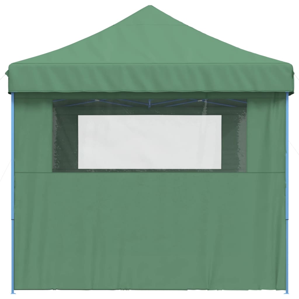 Vidaxl Pop-Up Party Tent with 3 Walls, Green