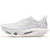 Hongxing Zhi Jing 3.0 Stoff Stoßdämpfung Rückprall Niedriger Schaft Karbonplatte Marathon Renn Laufen Schuhe Herren Sneaker Weiß 11125103235-001
